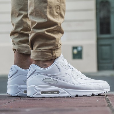 air max 90 white leather mens